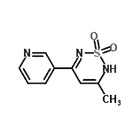 CAS#: 802829-96-5， 3-Methyl-5-(3-pyridinyl)-2H-1,2,6-thiadiazine 1,1-dioxide