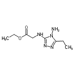 CAS#: 802888-23-9， Ethyl N-(4-amino-5-ethyl-4H-1,2,4-triazol-3-yl)glycinate