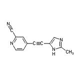 CAS#: 802906-44-1， 4-[(2-Methyl-1H-imidazol-4-yl)ethynyl]-2-pyridinecarbonitrile