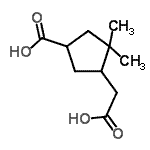 CAS#: 802917-76-6， 4-(Carboxymethyl)-3,3-dimethylcyclopentanecarboxylic acid