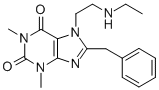 CAS 登录号:80296-67-9, 7-(2-(乙胺)乙基)-3,7-二氢-1,3-二甲基-8-(苯基甲基)-1H-嘌呤-2,6-二酮