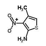 CAS#: 80313-10-6， 4-Methyl-3-nitro-2-thiophenamine