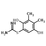 CAS#: 803614-21-3， 2,5-Dihydroxy-3,4-dimethylphenyl carbamimidothioate