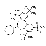 CAS#: 80399-60-6， 1-[2,4,8,10-Tetrakis(2-methyl-2-propanyl)dibenzo[d,f][1,3,2]dioxaphosphepin-6-yl]azepane