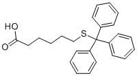 结构式 CAS# 80441-55-0, 6-三苯甲基巯基-己酸