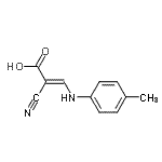 CAS#: 804431-03-6， (2E)-2-Cyano-3-[(4-methylphenyl)amino]acrylic acid