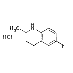 CAS#: 80518-48-5， 6-Fluoro-2-methyl-1,2,3,4-tetrahydroquinoline hydrochloride (1:1)