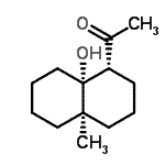 CAS#: 805319-35-1， 1-[(1R,4aR,8aR)-8a-Hydroxy-4a-methyldecahydro-1-naphthalenyl]ethanone