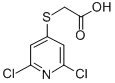 结构式 CAS# 80542-50-3, 2-[(2,6-二氯吡啶-4-基)硫代]乙酸
