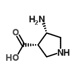 CAS#: 80546-89-0， (3S,4S)-4-Amino-3-pyrrolidinecarboxylic acid