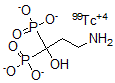 CAS#: 80549-01-5， Technetium 3-amino-1-hydroxypropane-1,1-diphosphonate