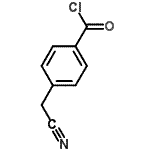 structure of CAS# 80589-49-7, 4-(Cyanomethyl)benzoyl chloride;4-(cyanomethyl)benzoyl chloride