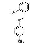 structure of CAS# 806596-41-8, 2-[(4-Methylphenoxy)methyl]aniline;BENZENAMINE,2-[(4-METHYLPHENOXY)METHYL]-