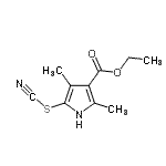 CAS#: 806632-20-2， Ethyl 2,4-dimethyl-5-thiocyanato-1H-pyrrole-3-carboxylate