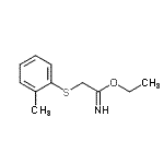 CAS#: 806635-91-6， Ethyl 2-[(2-methylphenyl)sulfanyl]ethanimidate