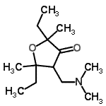 CAS#: 807262-58-4， 1,4-Anhydro-3,5-dideoxy-3-[(dimethylamino)methyl]-1,4-diethyl-1-methylpent-2-ulose