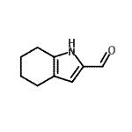 structure of CAS# 80744-01-0, 4,5,6,7-Tetrahydro-1H-indole-2-carbaldehyde;4,5,6,7-tetrahydroindole-2-carbaldehyde;ASN 15392624;MFCD01895566