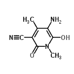 CAS#: 80749-14-0， 5-Amino-6-hydroxy-1,4-dimethyl-2-oxo-1,2-dihydro-3-pyridinecarbonitrile