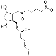 CAS#: 80779-61-9， (9alpha,11alpha,13E,15S,17E)-9,11,15-Trihydroxy-6-oxoprosta-13,17-dien-1-oic acid