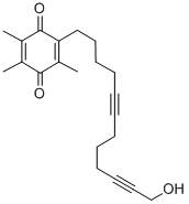 CAS 登录号:80809-81-0, 2-(12-羟基十二碳-5,10-二炔基)-3,5,6-三甲基-环己-2,5-二烯-1,4-二酮