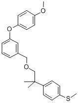 CAS#: 80853-78-7， 1-(4-Methoxyphenoxy)-3-((2-(4-(Methylthio)Phenyl)-2-Methylpropoxy)Methyl)-Benzene