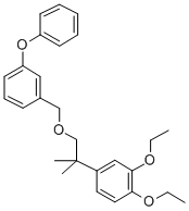 CAS 登录号：80853-95-8， 1-((2-(3,4-二乙氧基苯基)-2-甲基丙氧基)甲基)-3-苯氧基苯