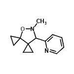 CAS#: 808770-78-7， 8-Methyl-9-(2-pyridinyl)-7-oxa-8-azadispiro[2.0.2.3]nonane