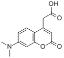 结构式 CAS# 80883-54-1, 7-二甲基氨基香豆素-4-乙酸