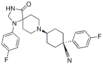 CAS#: 80912-78-3， cis-1-(4-Fluorophenyl)-4-[1-(4-Fluorophenyl)-4-Oxo-1,3,8-Triazaspiro[4.5]Dec-8-Yl]Cyclohexanecarbonitrile