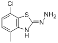 structure of CAS# 80945-76-2, 7-Chloro-4-Methyl-2(3H)-Benzothiazolone Hydrazone;2(3H)-Benzothiazolone,7-Chloro-4-Methyl-,Hydrazone(9CI)