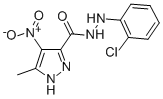 CAS#: 81016-51-5， 1H-Pyrazole-3-Carboxylic Acid, 5-Methyl-4-Nitro-, 2-(2-Chlorophenyl)Hydrazide
