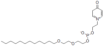 CAS#: 81051-35-6， 2-(2-Dodecoxyethoxy)ethyl 2-(4-oxo-3H-pyridin-1-ium-1-yl)ethyl phosphite