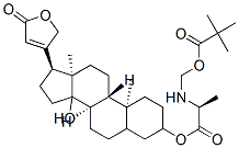 CAS#: 81072-26-6， [[(1S)-1-[[(8R,9S,10S,13R,17S)-14-Hydroxy-10,13-Dimethyl-17-(5-Oxo-2H- Furan-3-Yl)-1,2,3,4,5,6,7,8,9,11,12,15,16,17-Tetradecahydrocyclopenta[ A]Phenanthren-3-Yl]Oxycarbonyl]Ethyl]Amino]Methyl 2,2-Dimethylpropanoate