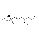 CAS#: 81113-73-7， (5E)-7-Hydroperoxy-3,7-dimethyl-5-octen-1-ol