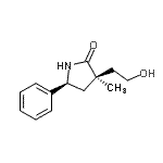 CAS#: 811445-83-7， (3R,5S)-3-(2-Hydroxyethyl)-3-methyl-5-phenyl-2-pyrrolidinone