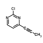 CAS#: 811450-47-2， 2-Chloro-4-(1-propyn-1-yl)pyrimidine