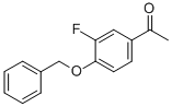 结构式 CAS# 81227-99-8, 1-[4-(苄氧基)-3-氟苯基]-1-乙酮