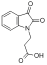 结构式 CAS# 81250-90-0, 3-(2,3-二氧代-2,3-二氢-吲哚-1-基)-丙酸