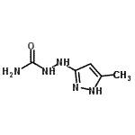 CAS#: 81259-44-1， (2Z)-2-(5-Methyl-1,2-dihydro-3H-pyrazol-3-ylidene)hydrazinecarboxamide