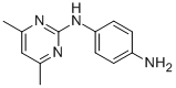 结构式 CAS# 81261-93-0, N1-(4,6-二甲基-2-嘧啶基)-1,4-苯二胺