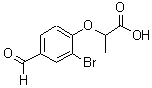 CAS#: 812642-67-4， 2-(2-Bromo-4-formylphenoxy)propanoic acid
