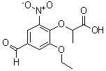 CAS#: 812642-72-1， 2-(2-Ethoxy-4-formyl-6-nitrophenoxy)propanoic acid