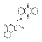 CAS#: 81286-11-5， [(9,10-Dioxo-9,10-dihydro-1-anthracenyl)diazenyl](4-oxo-1,4-dihydro-2-quinazolinyl)acetonitrile