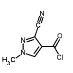 CAS#: 81303-58-4， 3-Cyano-1-methyl-1H-pyrazole-4-carbonyl chloride
