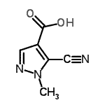 CAS#: 81303-59-5， 5-Cyano-1-methyl-1H-pyrazole-4-carboxylic acid
