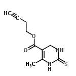 CAS#: 813454-79-4， 3-Butyn-1-yl 6-methyl-2-thioxo-1,2,3,4-tetrahydro-5-pyrimidinecarboxylate