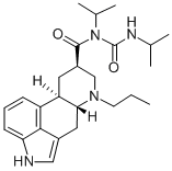 CAS 登录号：81409-76-9， (8-beta)-N-(1-甲基乙基)-N-(((1-甲基乙基)氨基)羰基)-6-丙基麦角灵-8-甲酰胺