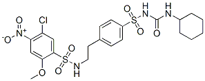 CAS#: 81514-36-5， 1-[4-[2-[(5-Chloro-2-Methoxy-4-Nitro-Phenyl)Sulfonylamino]Ethyl]Phenyl ]Sulfonyl-3-Cyclohexyl-Urea