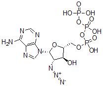 CAS#: 81542-87-2， 9beta-(2'Azido-2'-deoxy-D-arabinofuranosyl)adenine 5'-triphosphate