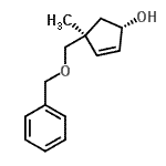 CAS#: 815587-20-3， (1S,4S)-4-[(Benzyloxy)methyl]-4-methyl-2-cyclopenten-1-ol